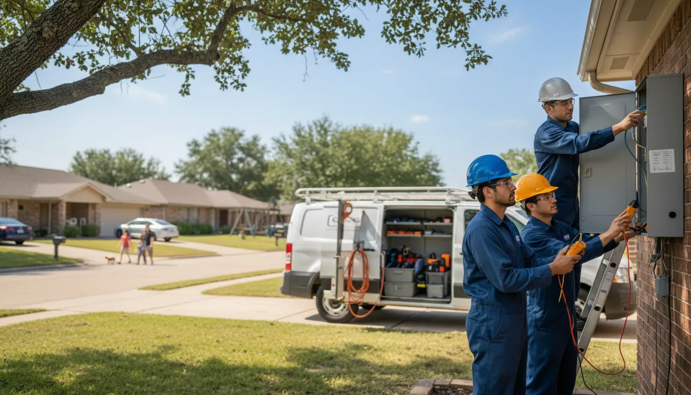 Certified electrician providing emergency electrical services in Robert Lee, TX